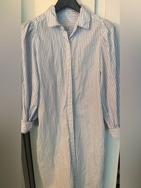 A New Day long maxi striped shirt dress. Size M. 100% cotton.